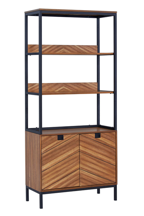 Astoria - Bookcase With Glass Shelves - Light Brown