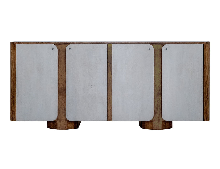 Nashville - 4 Door TV Stand/Console - Brown / Gray
