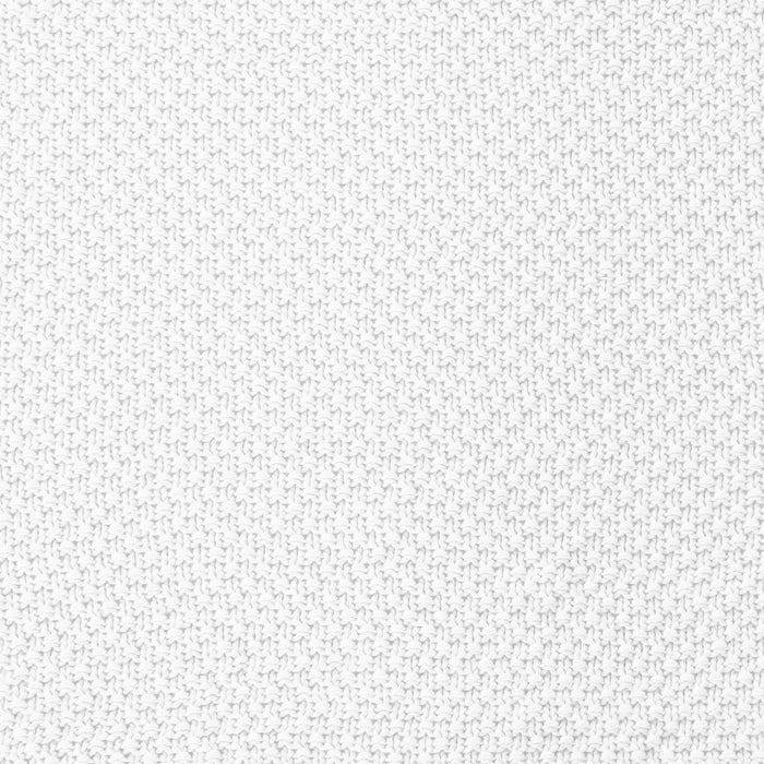 Cotton Knit - Twin Blanket - Vintage White