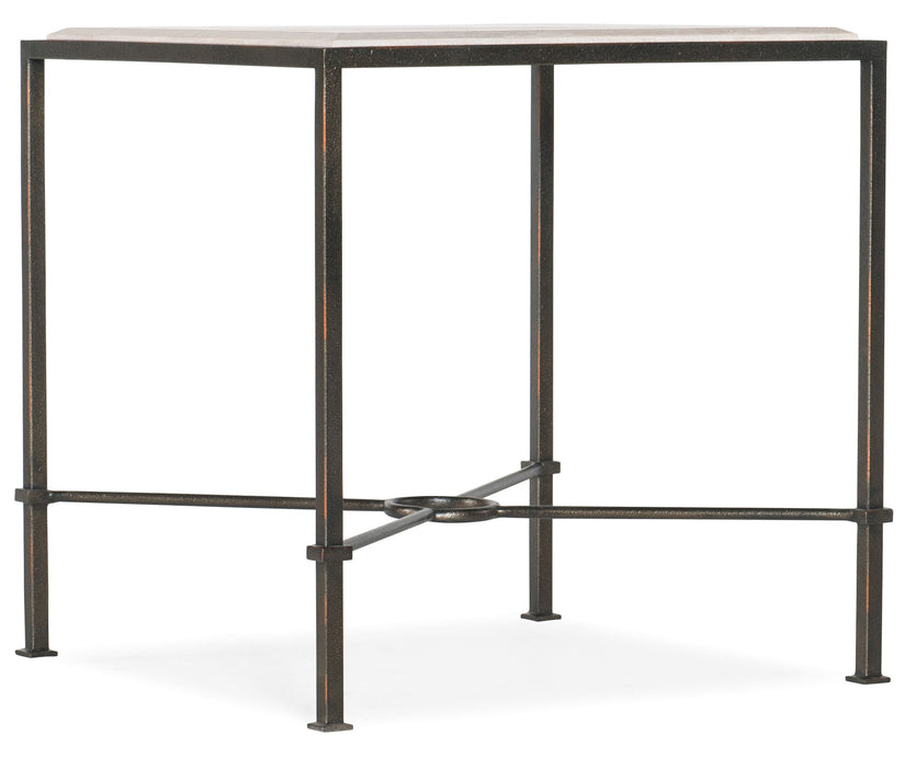 Melange - End Table - White