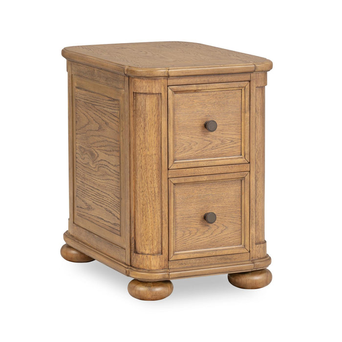 Nolan - Chairside Table - Dusted Barley