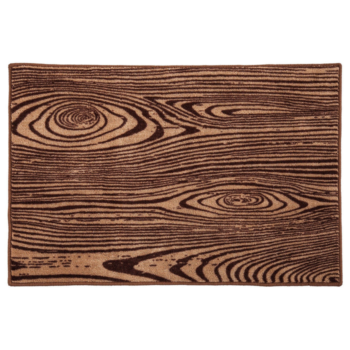 Woodgrain - Rug 2 Per Carton - Tan / Chocolate