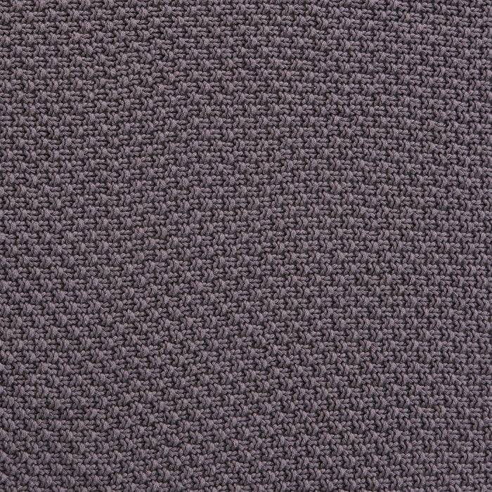 Cotton Knit - Twin Blanket - Slate