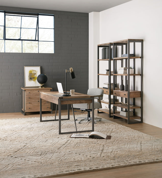 4-Shelves 1-Drawer Bookcase - Light Brown