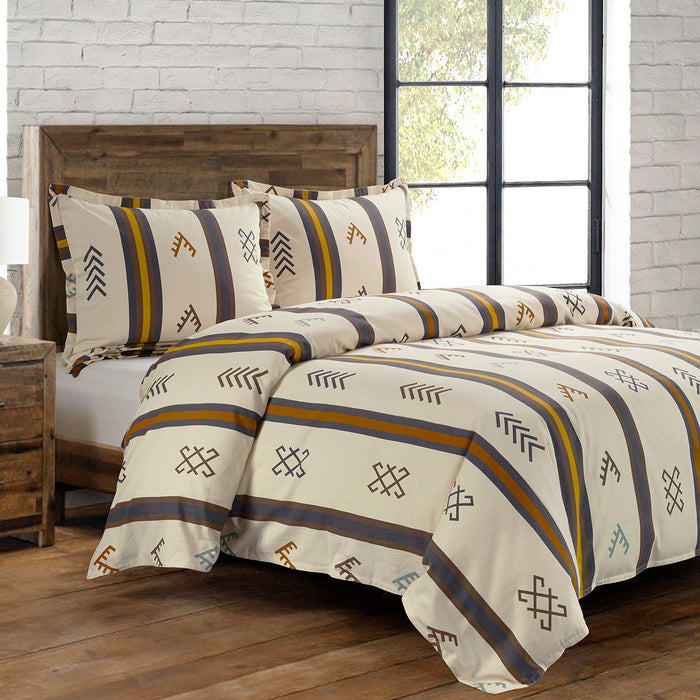 Toluca Canvas - Queen Comforter Set (Set of 3) - Multi Color