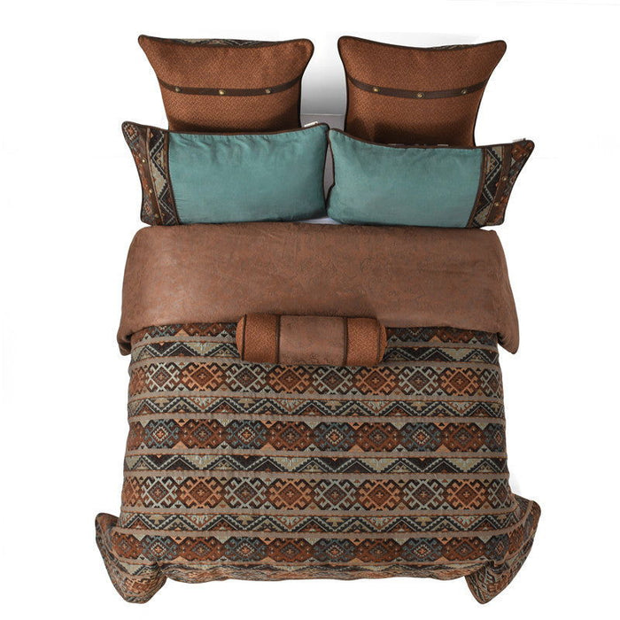Rio Grande - Full Duvet Cover Set (Set of 7) - Brown