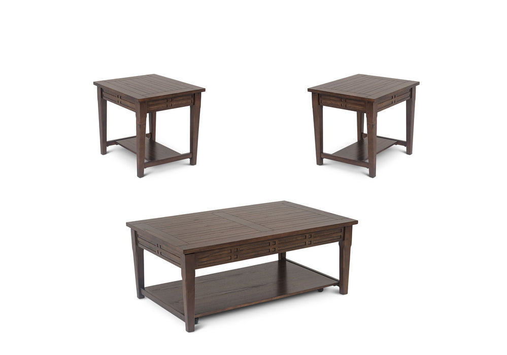 Crestline - 3 Piece Table Set - Brown