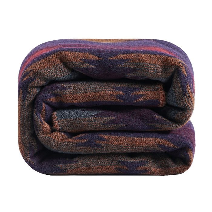 Gila - Wool Blend Throw Blanket - Multi Color