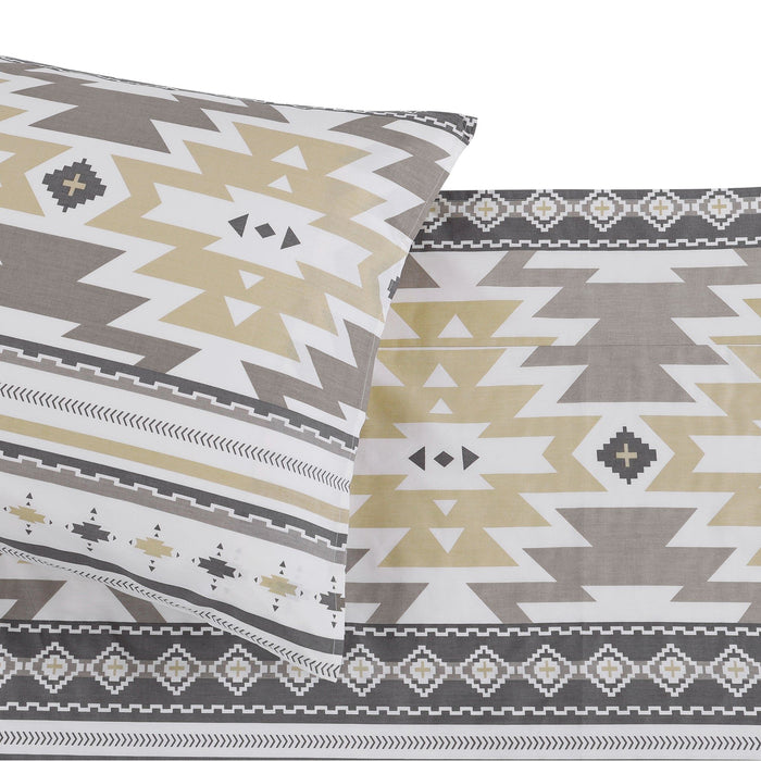Desert Sage - Full 200TC Cotton Sheet Set (Set of 4) - Multi Color