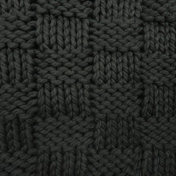 Chess Knit - Throw - Slate