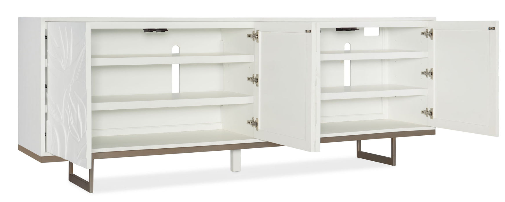 Melange - Passerine 4-Door Credenza - White