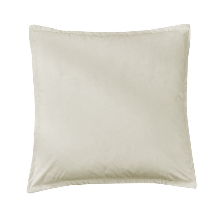 Simone - Velvet Flanged Euro Sham - Cream