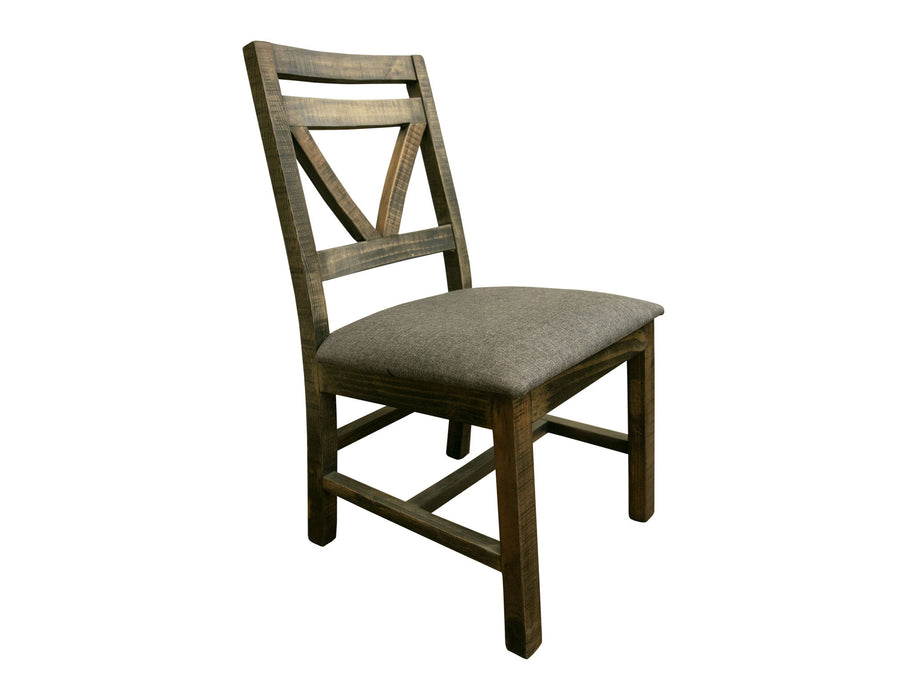 Loft - Chair With Fabric Seat (Set of 2) - Two Tone Gray / Brown