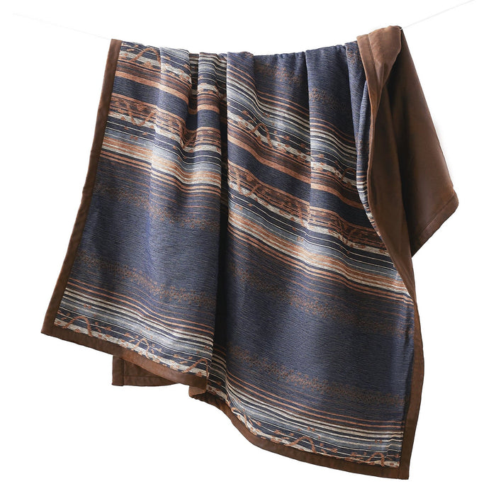 Estes - Chenille Throw - Blue