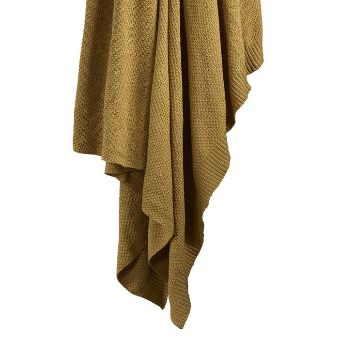 Cotton Knit - Full/Queen Blanket - Tuscan