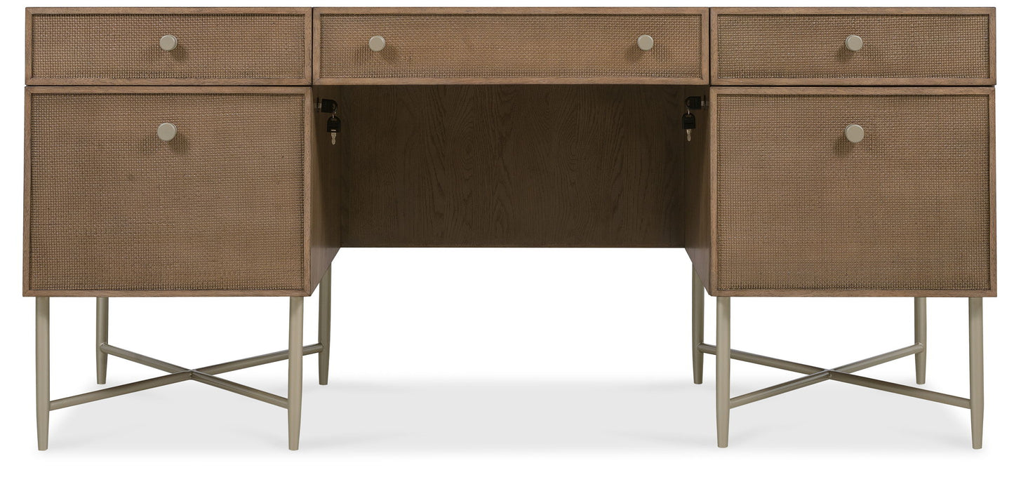 Sonnet - Sonnet Executive Desk - Dark Gray