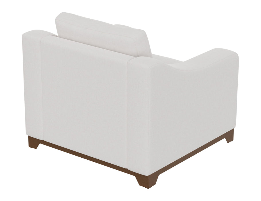 Natural Parota - Armchair - Mink Withe