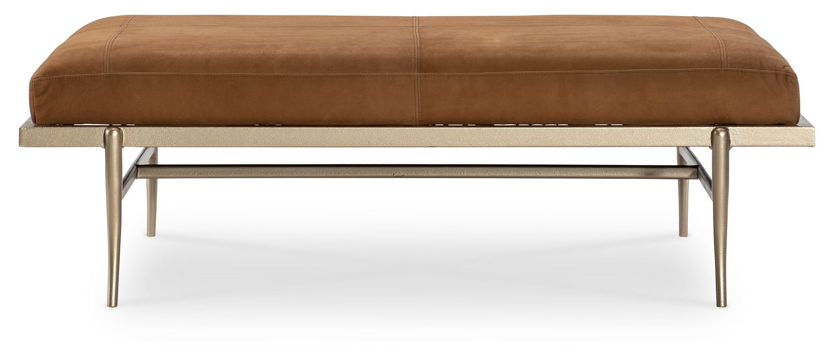 Melange - Tobin Cocktail Ottoman - Brown