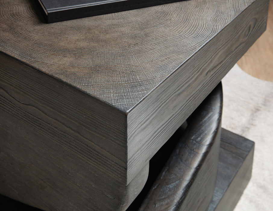 Commerce And Market - Twister End Table - Dark Brown