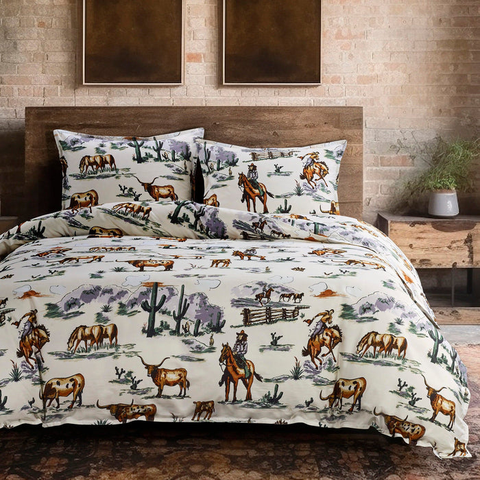 Ranch Life - Twin Reversible Duvet Cover Set (Set of 2) - Duffle Bag