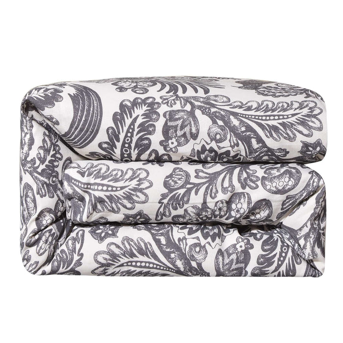 Augusta Toile - Queen Comforter Set (Set of 3) - Black / White