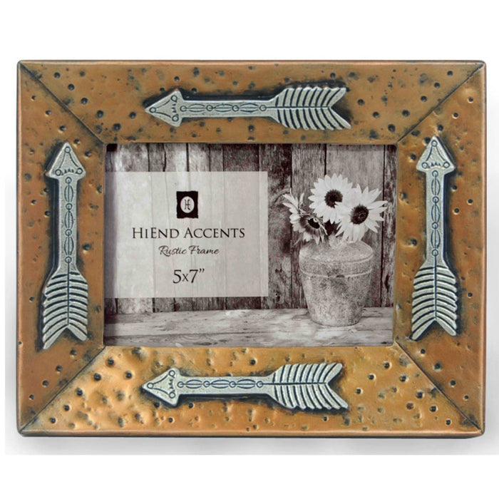Picture Frame - 5" x 7" Picture Frame With Arrows 4 Per Carton - Gold