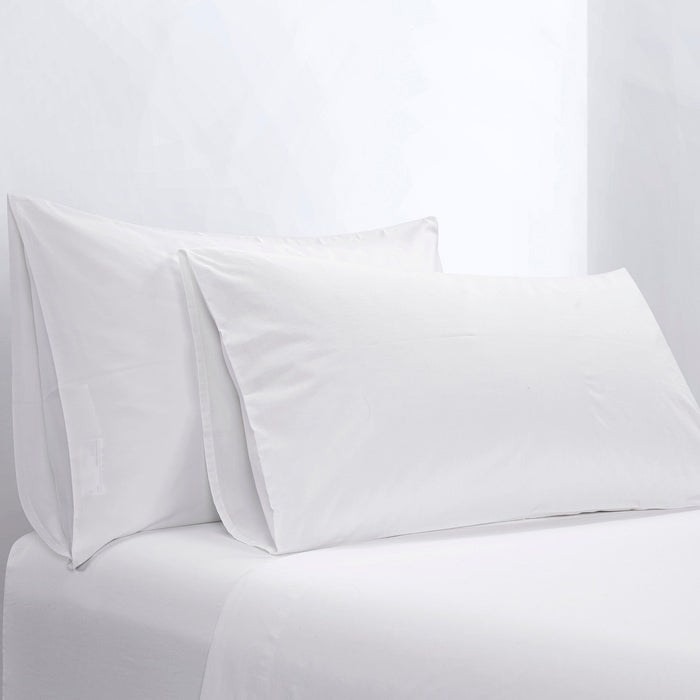 Vesper - Extra Long Twin 350TC Sateen Fitted Sheet - White
