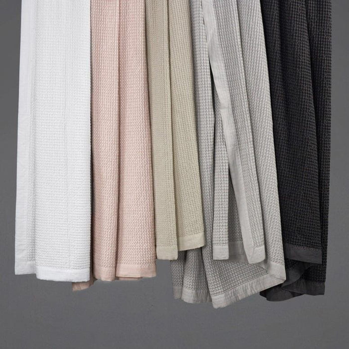 Stonewashed Cotton Waffle Weave - Full/Queen Coverlet Set (Set of 3) - White