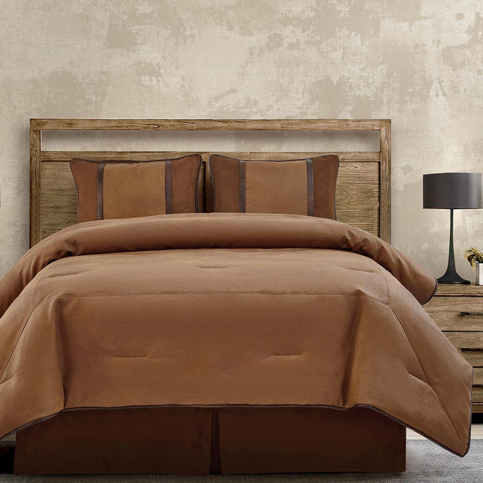 Brighton - Twin Comforter Set (Set of 3) - Brown