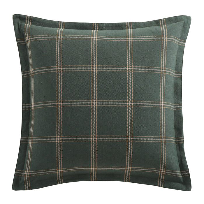 Windowpane - Plaid Euro Sham - Hunter Green