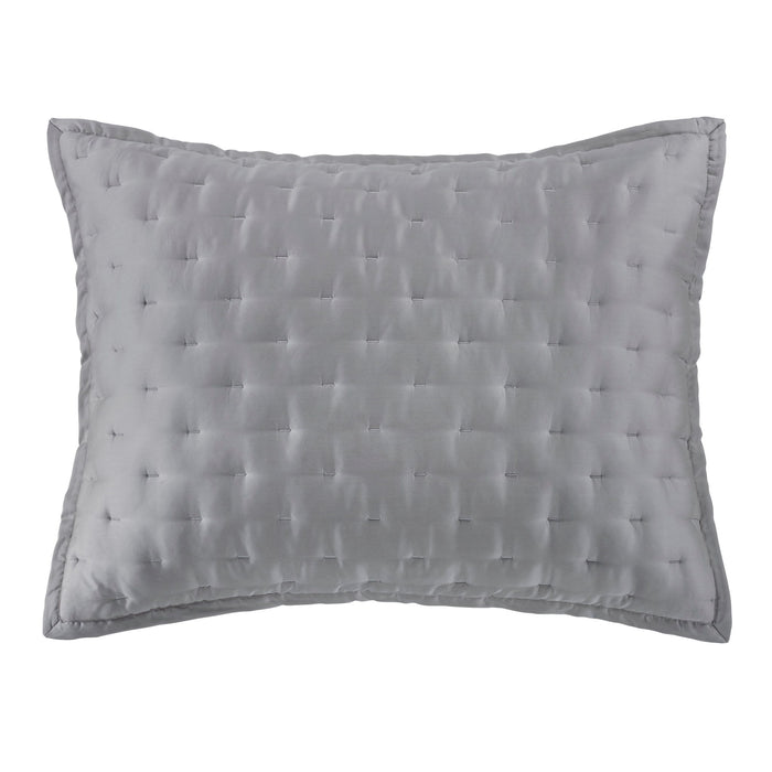 Lyocell - Eucalyptus Quilt Pillow Sham Set (Set of 2) - Gray