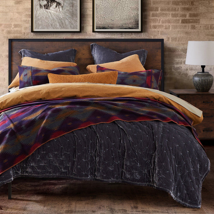 Gila - Full/Queen Wool Blend Blanket - Multi Color
