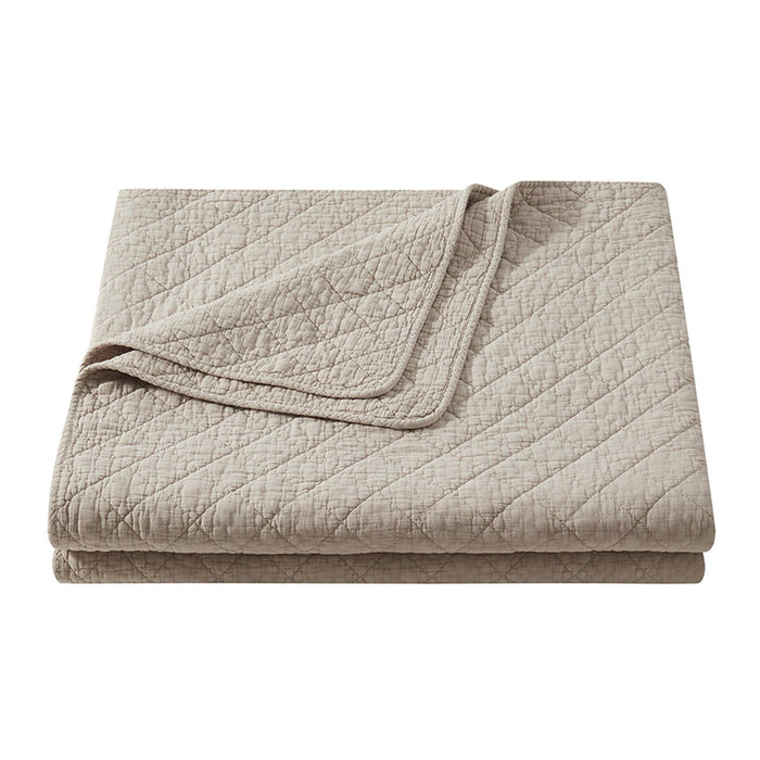 Cotton Gauze - Twin Stonewashed Quilt - Sable
