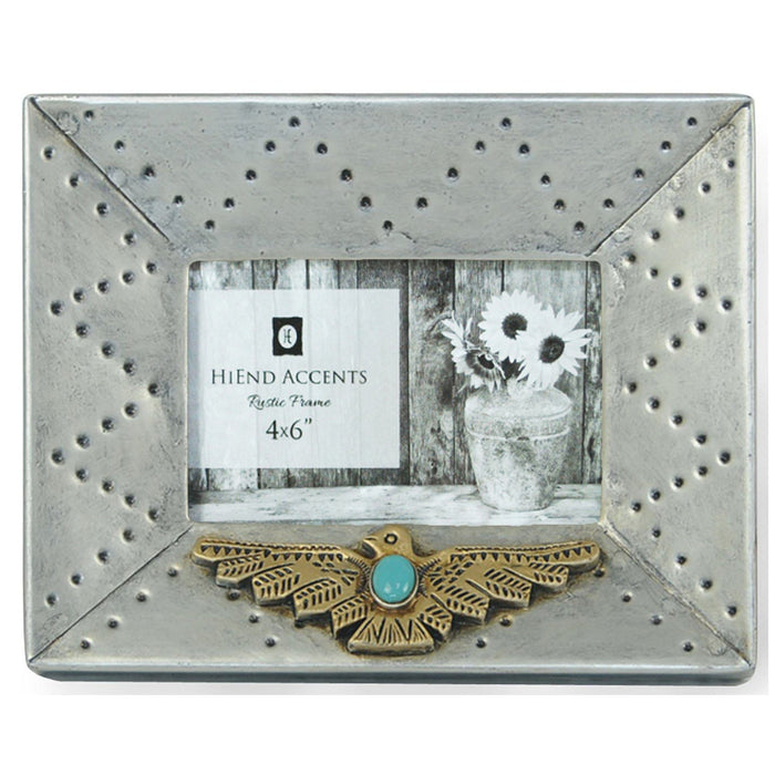 Picture Frame - 4" x 6" Silver Picture Frame With Thunderbird 4 Per Carton - Pearl Silver