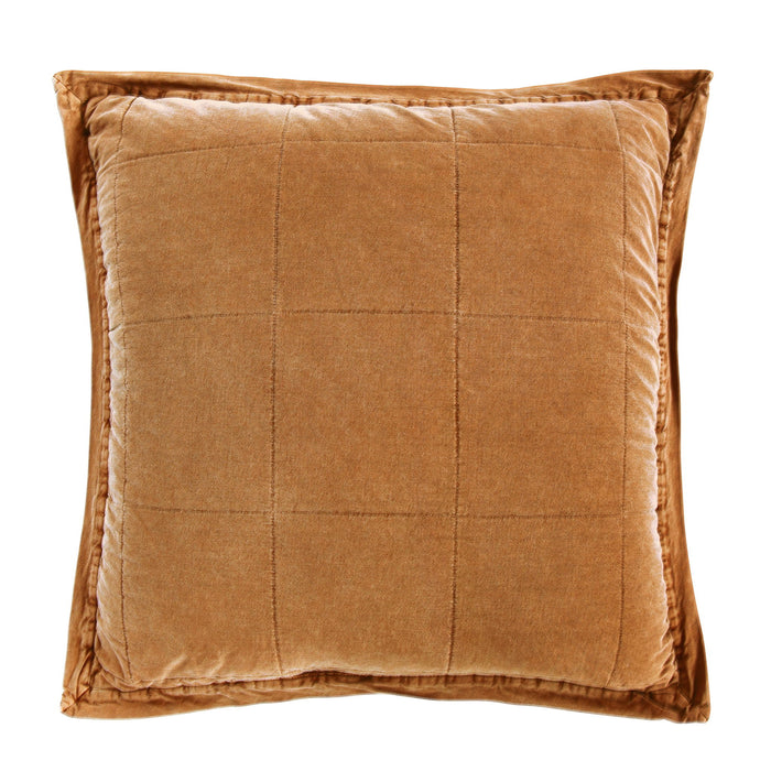 Cotton Canvas - Stonewashed Euro Sham - Terracotta