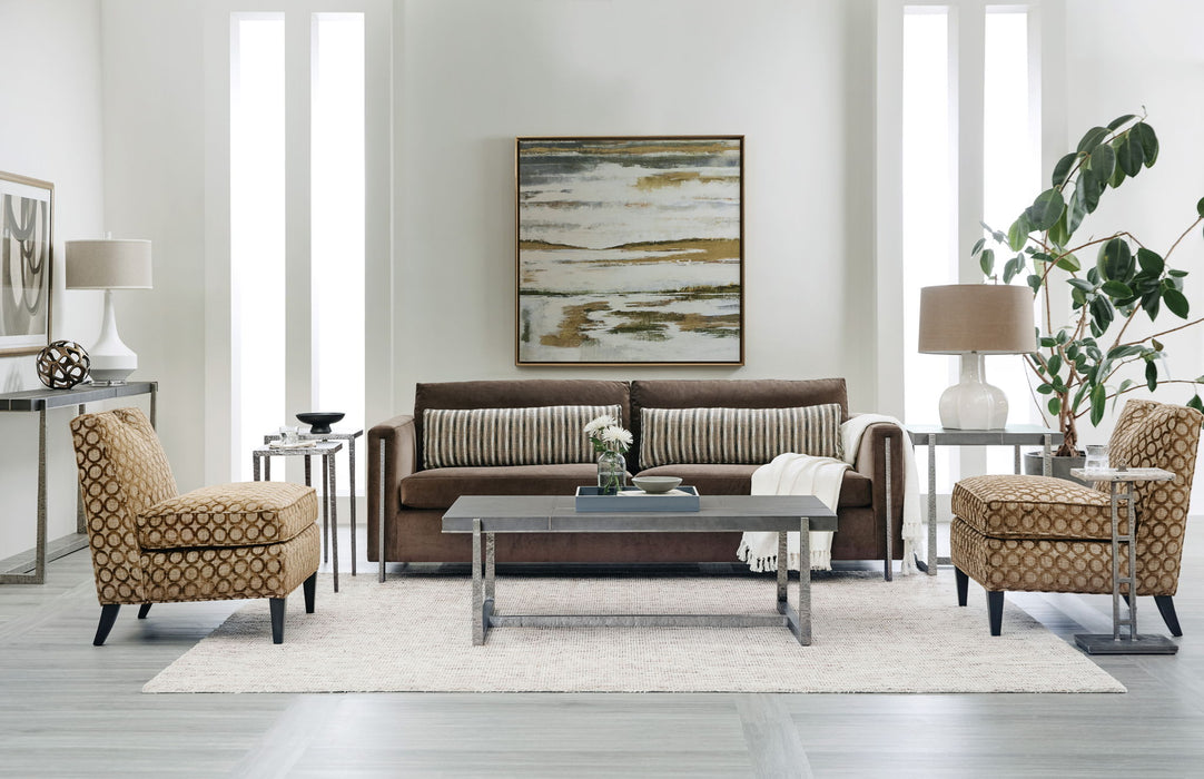 Chapman - Mixed Media Console Table - Pearl Silver