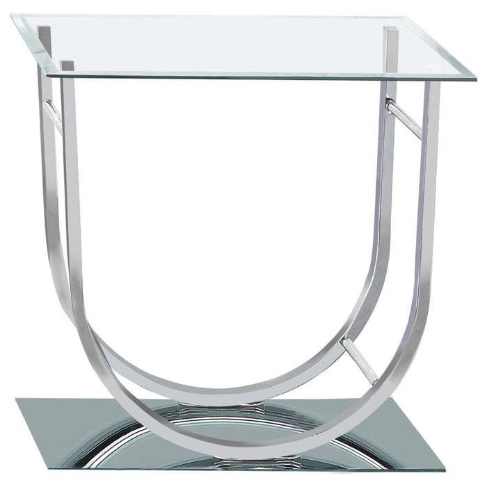 Danville - Rectangular U-Shaped Glass Top Table
