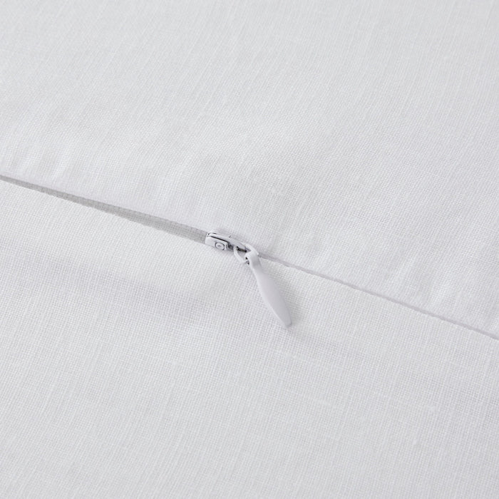 100% French Flax Linen - Euro Sham - White
