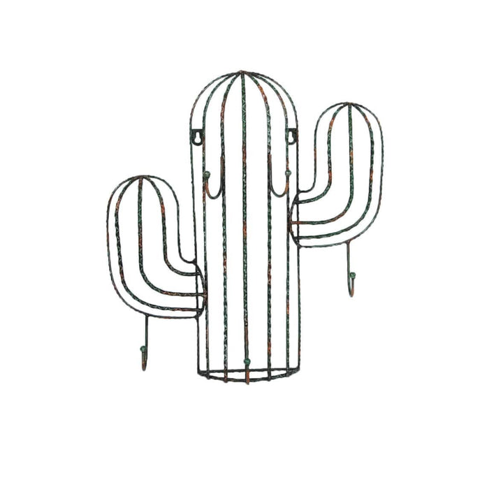 Décor - 5" x 19" x 17" Saguaro Cactus Wall Hook Décor 4 Per Carton - Dark Green