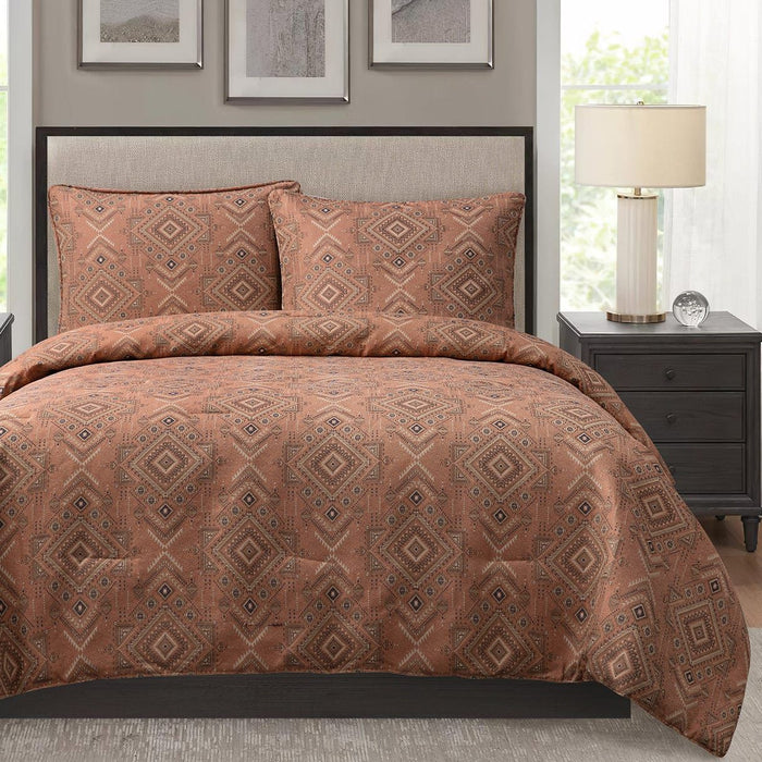 Sedona - Queen Comforter Set (Set of 3) - Pale Sienna