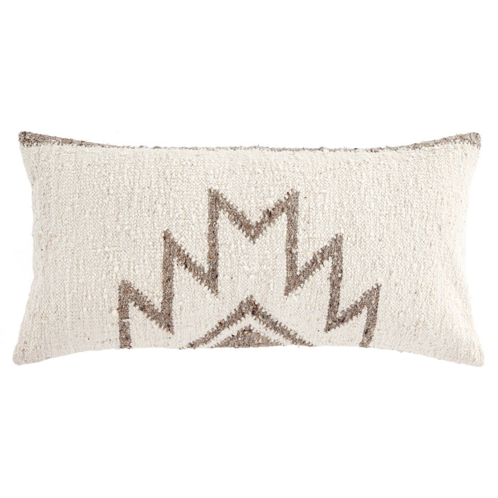 Maguey - Handwoven Oblong Pillow - Natural / Tan