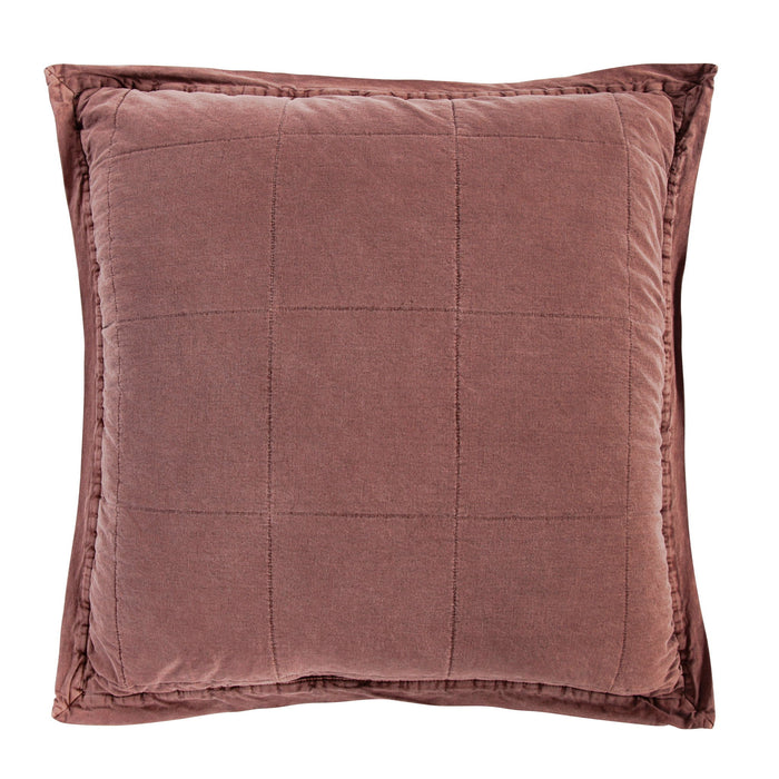 Cotton Canvas - Stonewashed Euro Sham - Sarsaparilla
