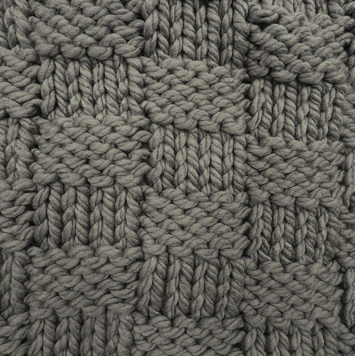 Chess Knit - Throw - Taupe