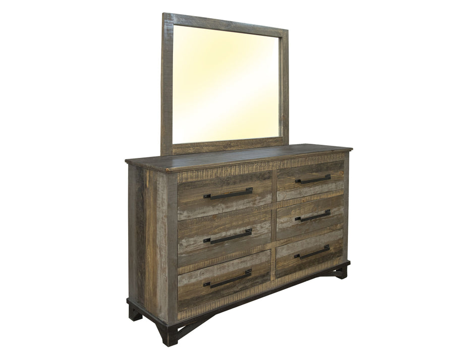 Loft - Mirror - Two Tone Gray / Brown