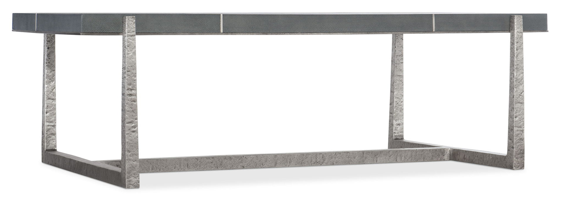 Chapman - Mixed Media Rectangle Cocktail Table - Pearl Silver