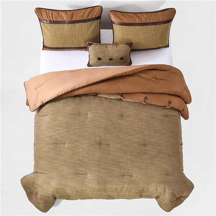 Highland Lodge - Full Comforter Set (Set of 5) - Brown