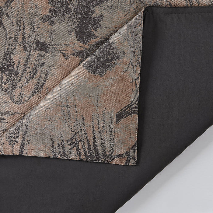 Pastoral Jacquard - Queen Duvet Cover Set (Set of 3) - Rose Gold