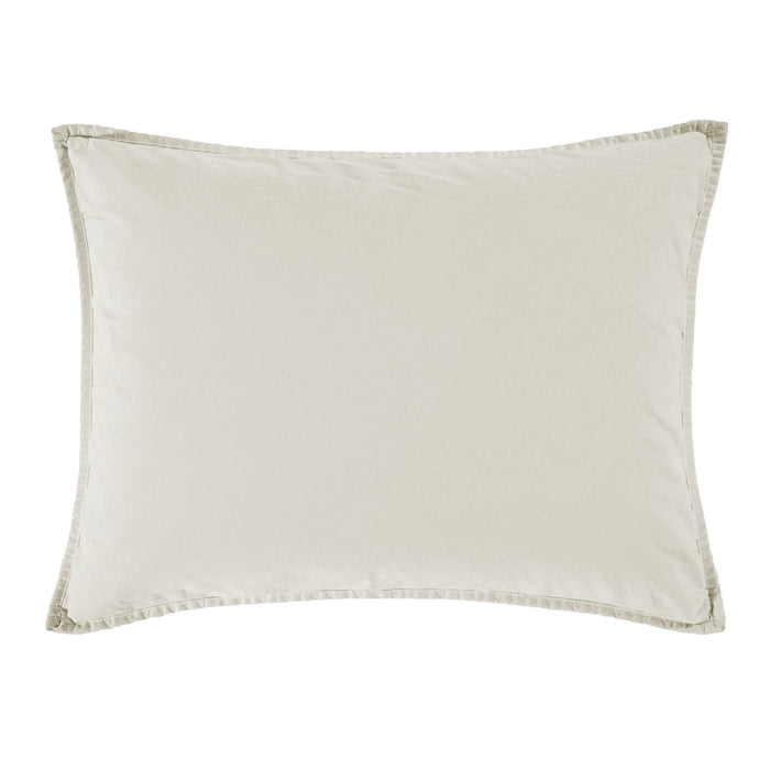 Cotton Canvas - Stonewashed Pillow Sham - Natural