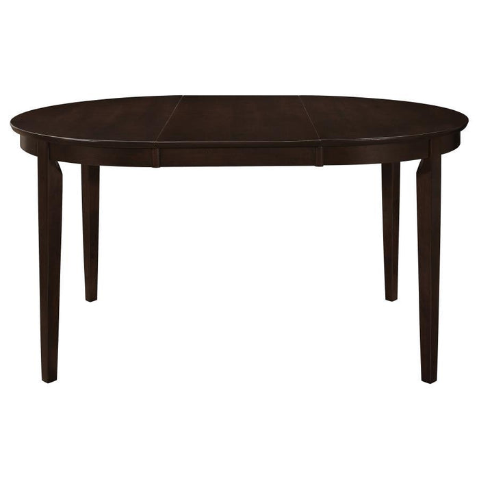 Gabriel - Oval Extension Leaf Dining Table - Cappuccino