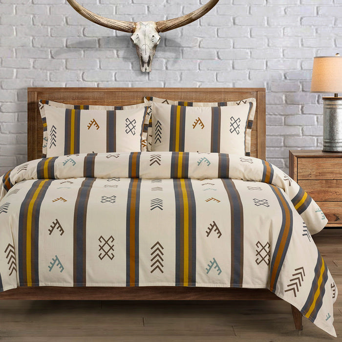 Toluca Canvas - Queen Comforter Set (Set of 3) - Multi Color
